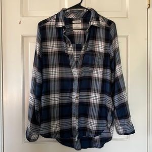 AE soft navy flannel